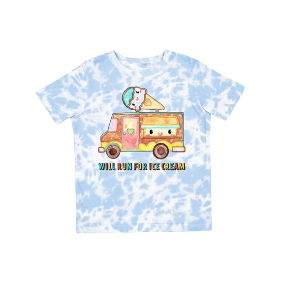 Inktastic Will Run for Ice Cream Ice Cream Truck Boys or Girls Toddler T-Shirt