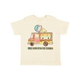 thumbnail image 1 of Inktastic Will Run for Ice Cream Ice Cream Truck Boys or Girls Toddler T-Shirt, 1 of 5