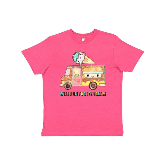 Inktastic Will Run for Ice Cream- ice cream truck Youth T-Shirt