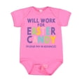 thumbnail image 1 of Inktastic Will Work for Easter Candy Please Pay in Advance Boys or Girls Baby Bodysuit, 1 of 5