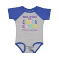 thumbnail image 1 of Inktastic Will Work for Easter Candy Please Pay in Advance Boys or Girls Baby Bodysuit, 1 of 5