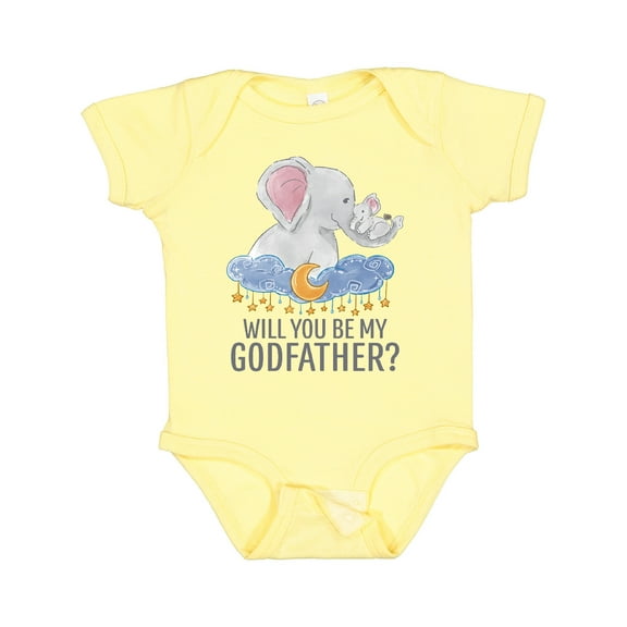 Inktastic Will You Be My Godfather? Boys or Girls Baby Bodysuit