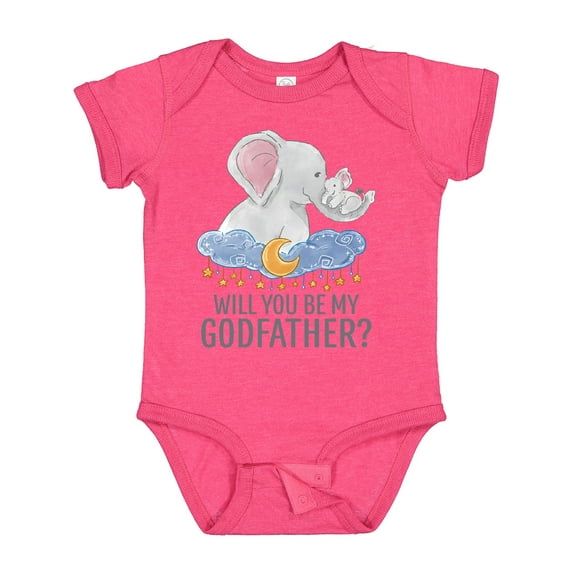 Inktastic Will You Be My Godfather? Boys or Girls Baby Bodysuit