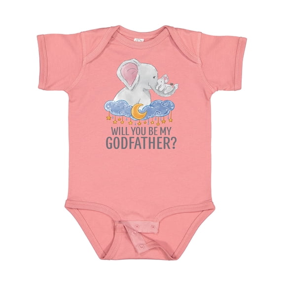 Inktastic Will You Be My Godfather? Boys or Girls Baby Bodysuit