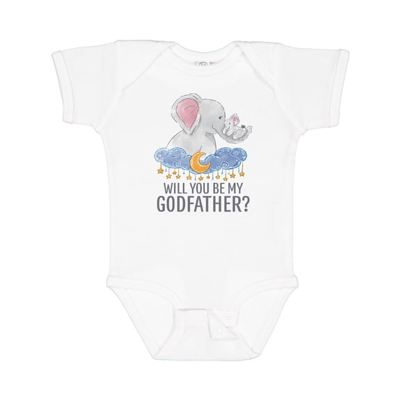 Inktastic Will You Be My Godfather? Boys or Girls Baby Bodysuit