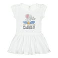 thumbnail image 1 of Inktastic Will You Be My Godfather? Elephants Moon and Stars Girls Toddler Dress, 1 of 5