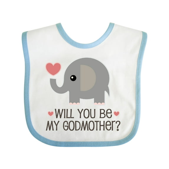 Inktastic Will You Be My Godmother Boys or Girls Baby Bib