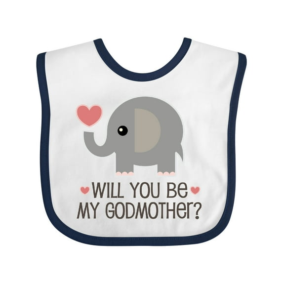Inktastic Will You Be My Godmother Boys or Girls Baby Bib