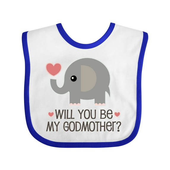Inktastic Will You Be My Godmother Boys or Girls Baby Bib