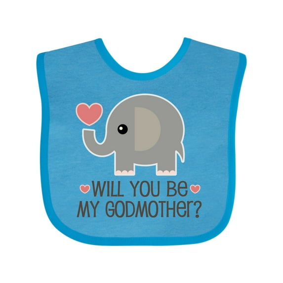 Inktastic Will You Be My Godmother Boys or Girls Baby Bib
