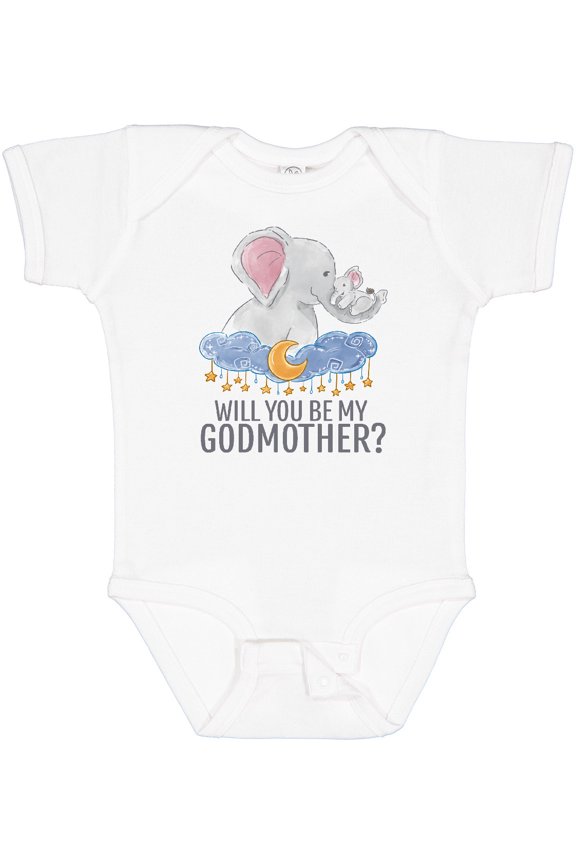 Will You Be My Godmother? Boys or Girls Baby Bodysuit