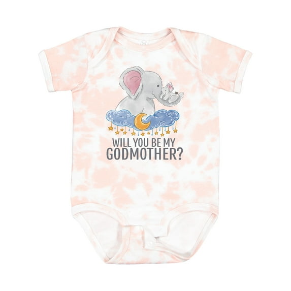 Inktastic Will You Be My Godmother? Boys or Girls Baby Bodysuit