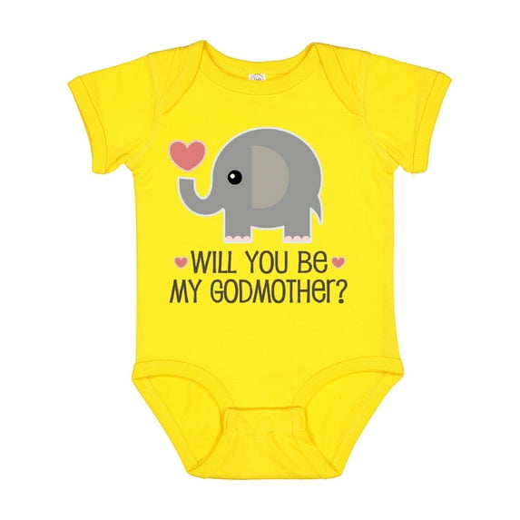 Inktastic Will You Be My Godmother Boys or Girls Baby Bodysuit