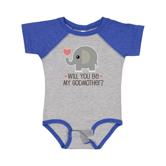 Inktastic Will You Be My Godmother Boys or Girls Baby Bodysuit