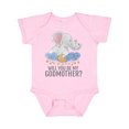 thumbnail image 1 of Inktastic Will You Be My Godmother? Boys or Girls Baby Bodysuit, 1 of 5