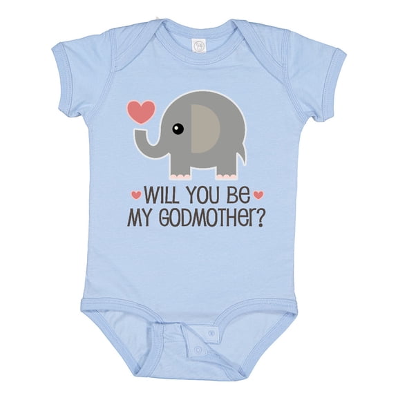 Inktastic Will You Be My Godmother Boys or Girls Baby Bodysuit