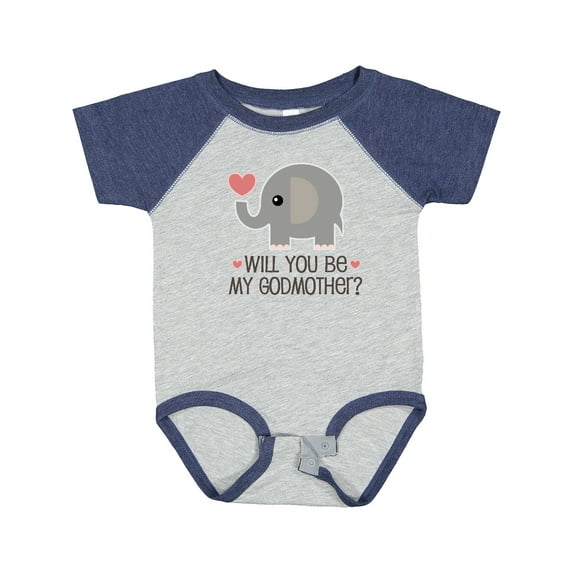 Inktastic Will You Be My Godmother Boys or Girls Baby Bodysuit