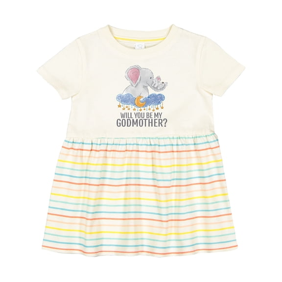 Inktastic Will You Be My Godmother? Girls Baby Dress