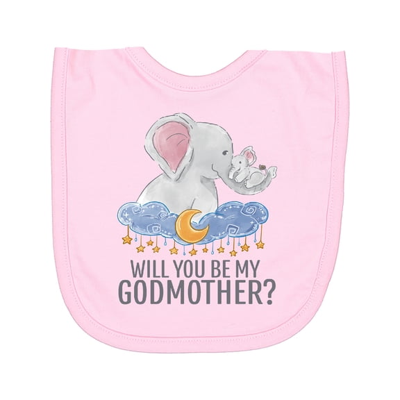 Inktastic Will You Be My Godmother? Newborn Bib
