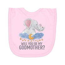 Inktastic Will You Be My Godmother? Newborn Bib