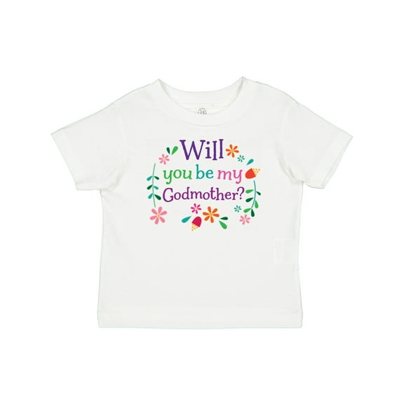 Inktastic Will You Be My Godmother Proposal Boys or Girls Baby T-Shirt