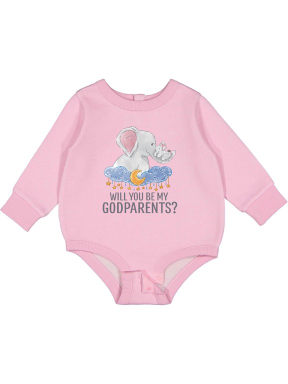 Will You Be My Godparents? Baby Fleece Bodysuit
