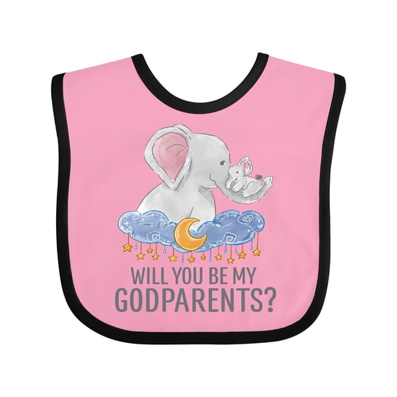Inktastic Will You Be My Godparents? Boys or Girls Baby Bib
