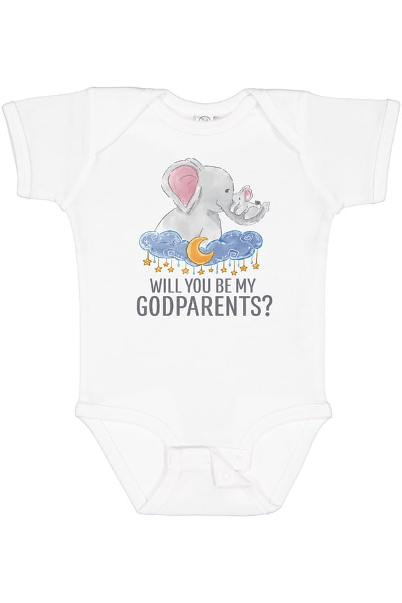 Will You Be My Godparents? Boys or Girls Baby Bodysuit