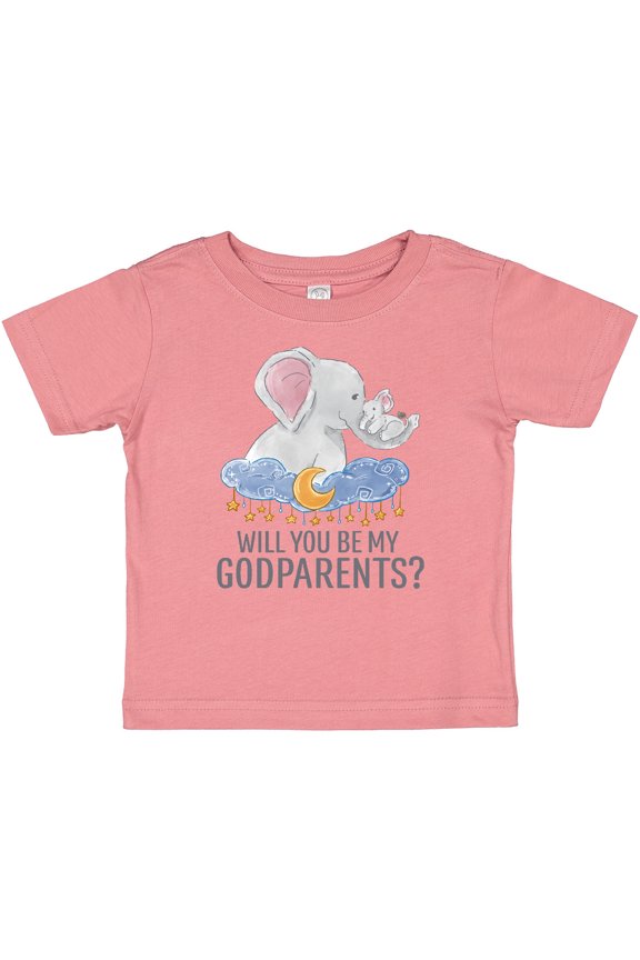 Will You Be My Godparents? Boys or Girls Baby T-Shirt