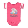 thumbnail image 1 of Inktastic Will You Be My Godparents? Cute Elephants Moon and Stars Boys or Girls Baby Bodysuit, 1 of 5