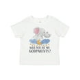 thumbnail image 1 of Inktastic Will You Be My Godparents? Cute Elephants Moon and Stars Boys or Girls Toddler T-Shirt, 1 of 5
