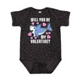 thumbnail image 1 of Inktastic Will You Be My Valentine with Cute Shark and Hearts Boys or Girls Baby Bodysuit, 1 of 5