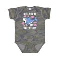 thumbnail image 1 of Inktastic Will You Be My Valentine with Cute Shark and Hearts Boys or Girls Baby Bodysuit, 1 of 5