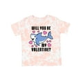 thumbnail image 1 of Inktastic Will You Be My Valentine with Cute Shark and Hearts Boys or Girls Toddler T-Shirt, 1 of 5