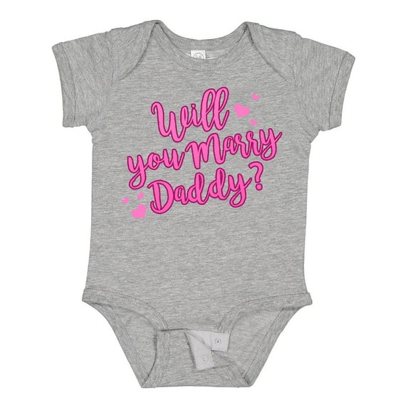 Inktastic Will You Marry Daddy Boys or Girls Baby Bodysuit