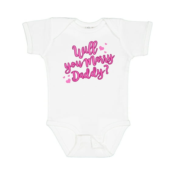 Inktastic Will You Marry Daddy Boys or Girls Baby Bodysuit