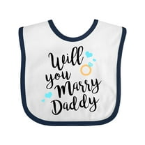 Inktastic Will You Marry Daddy-ring Boys or Girls Baby Bib