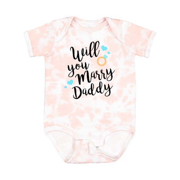 Inktastic Will You Marry Daddy-ring Boys or Girls Baby Bodysuit