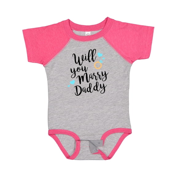 Inktastic Will You Marry Daddy-ring Boys or Girls Baby Bodysuit