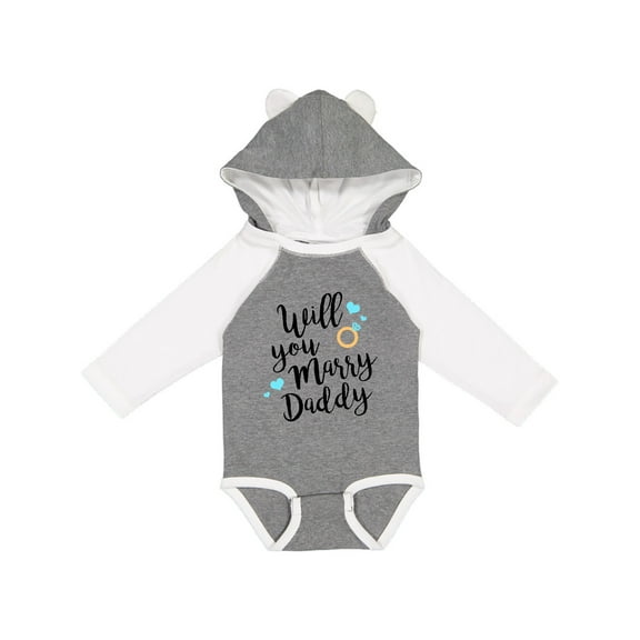 Inktastic Will You Marry Daddy-ring Boys or Girls Long Sleeve Baby Bodysuit