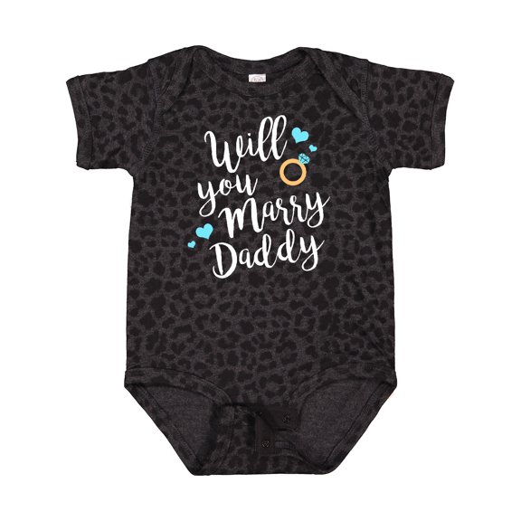 Inktastic Will You Marry Daddy-ring White Boys or Girls Baby Bodysuit