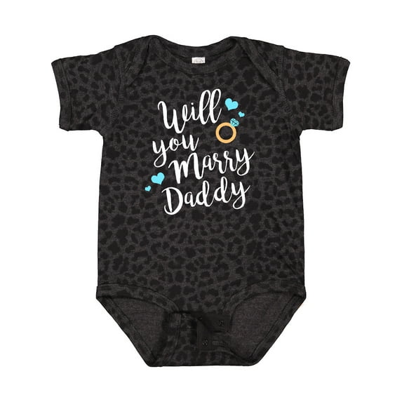 Inktastic Will You Marry Daddy-ring White Boys or Girls Baby Bodysuit