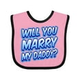 thumbnail image 1 of Inktastic Will You Marry My Daddy (blue) Boys or Girls Baby Bib, 1 of 4