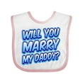 thumbnail image 1 of Inktastic Will You Marry My Daddy (blue) Boys or Girls Baby Bib, 1 of 4