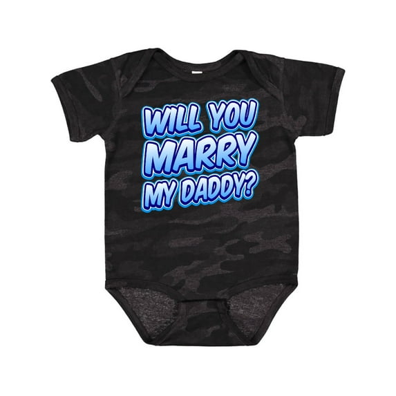 Inktastic Will You Marry My Daddy (blue) Boys or Girls Baby Bodysuit