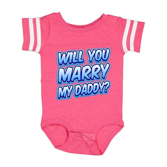 Inktastic Will You Marry My Daddy (blue) Boys or Girls Baby Bodysuit