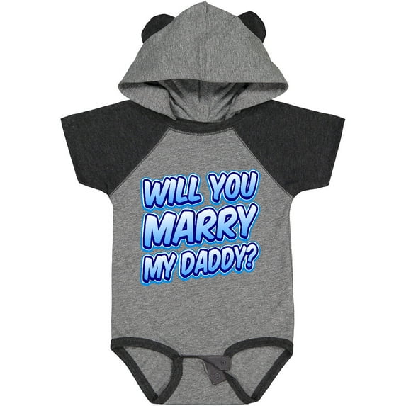 Inktastic Will You Marry My Daddy (blue) Boys or Girls Baby Bodysuit