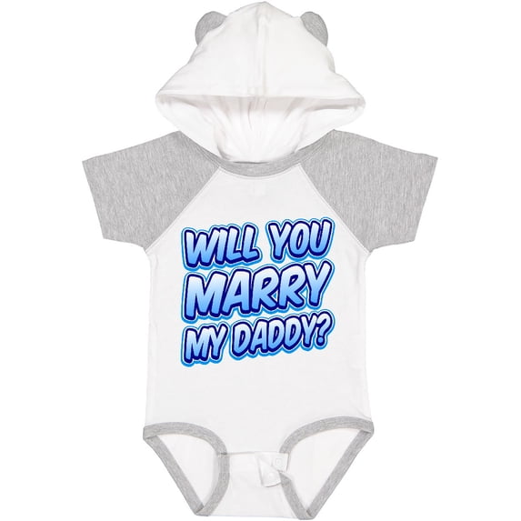 Inktastic Will You Marry My Daddy (blue) Boys or Girls Baby Bodysuit