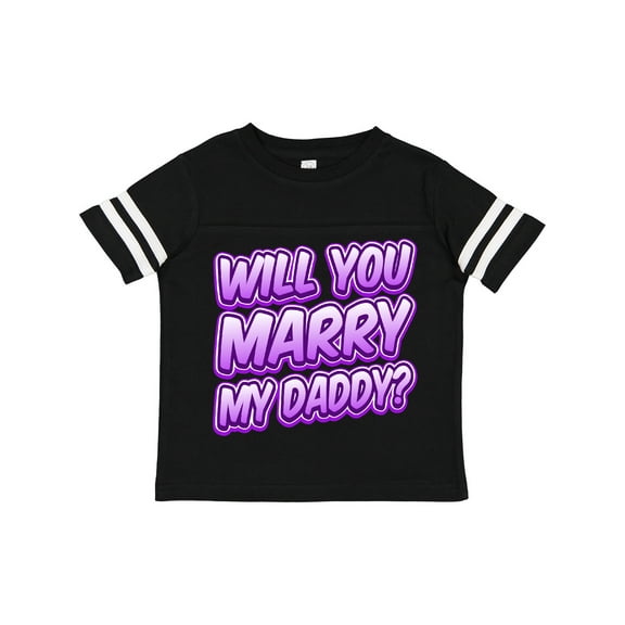 Inktastic Will You Marry My Daddy (purple) Boys or Girls Toddler T-Shirt