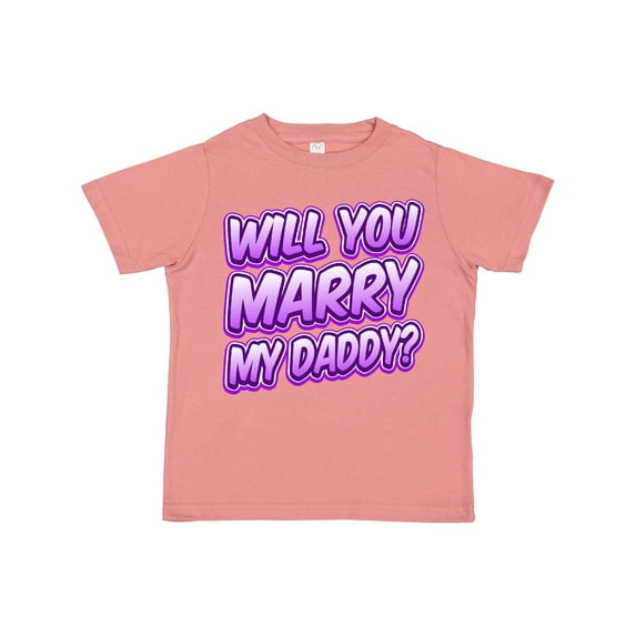 Inktastic Will You Marry My Daddy (purple) Boys or Girls Toddler T-Shirt